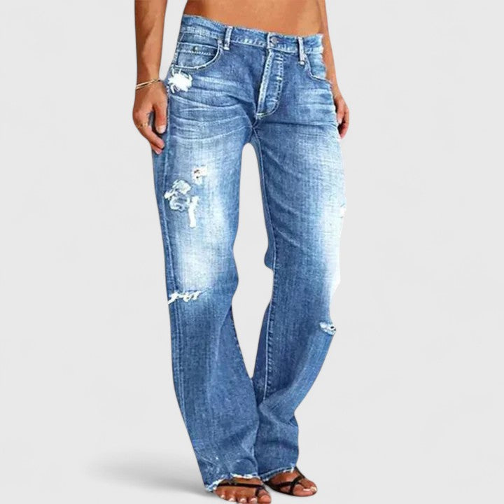 Boston Black Wide Leg Jeans - High-Stretch Denim for Unrestricted Comfort 0