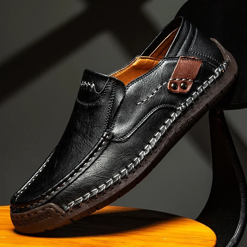 Boston Luxurious Black Loafers for Women – Handcrafted Leather with Cushioned Insole 2