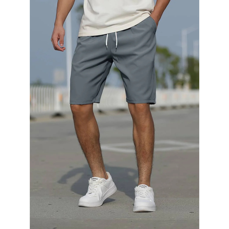 Boston Men's Casual Drawstring Shorts – Lightweight Fabric for Relaxed Fit 0