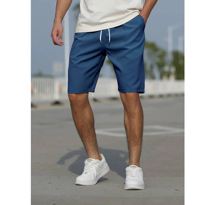 Boston Men's Casual Drawstring Shorts – Lightweight Fabric for Relaxed Fit 1