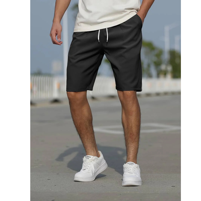Boston Men's Casual Drawstring Shorts – Lightweight Fabric for Relaxed Fit 2