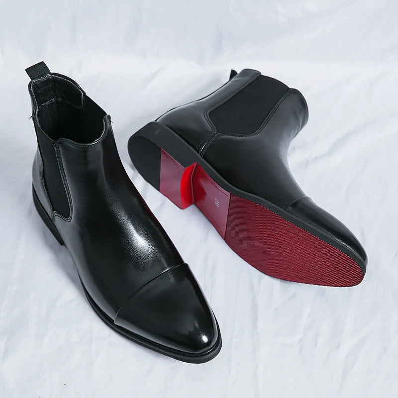 Boston Premium Black Chelsea Boots – Luxurious Leather with Timeless Comfort for Men 0