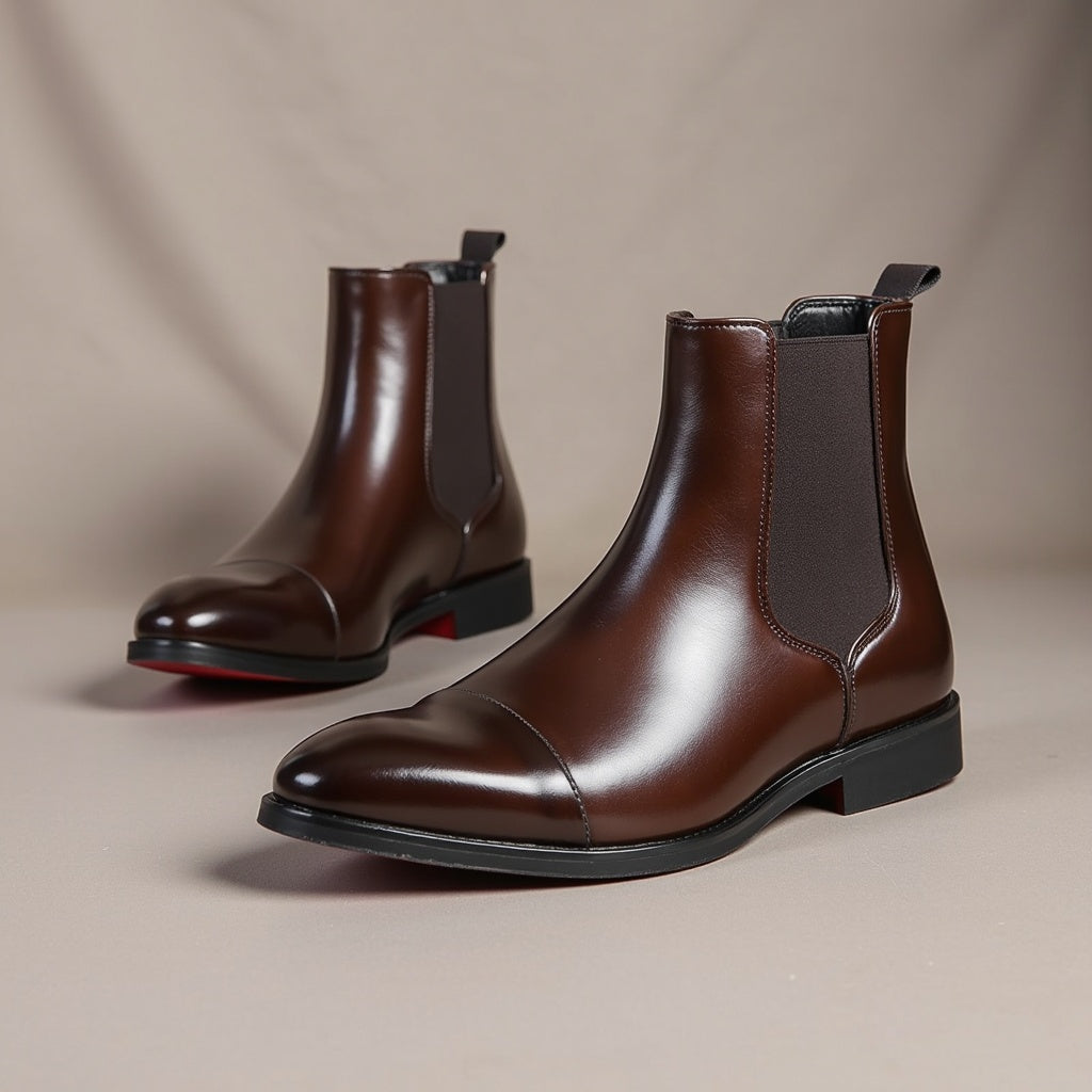 Boston Premium Black Chelsea Boots – Luxurious Leather with Timeless Comfort for Men 4