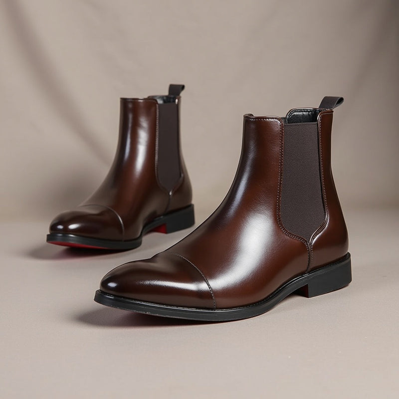 Boston Premium Black Chelsea Boots – Luxurious Leather with Timeless Comfort for Men 4