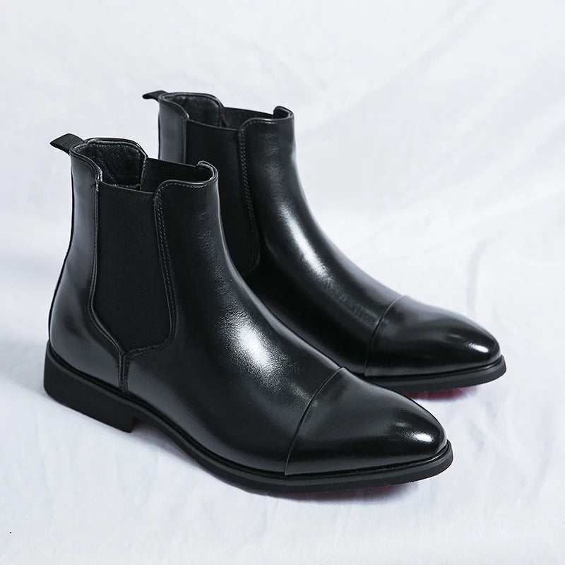 Boston Premium Black Chelsea Boots – Luxurious Leather with Timeless Comfort for Men 5