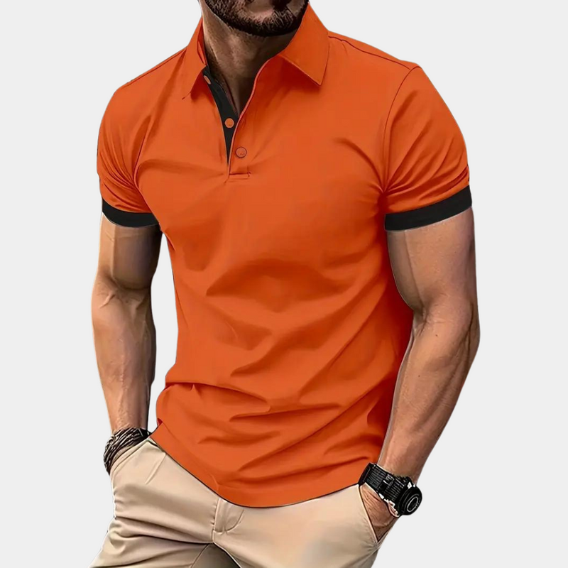 Boston Slim Fit Golf Shirt – Soft Knit with Stylish Contrast Trim 0