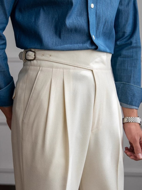 Boston Slim Fit Trousers – Elegant Polyester Blend for Effortless Style 1