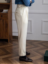 Boston Slim Fit Trousers – Elegant Polyester Blend for Effortless Style 2
