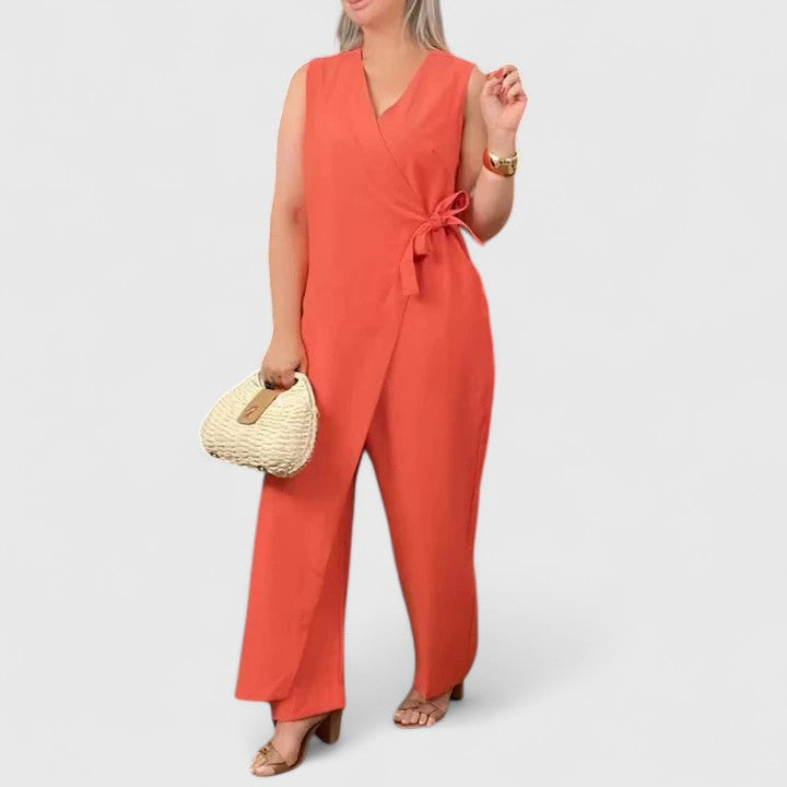 Brooklyn Black Jumpsuit – Lightweight Fabric with Elegant Structured Shoulders 0