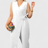 Brooklyn Black Jumpsuit – Lightweight Fabric with Elegant Structured Shoulders 2