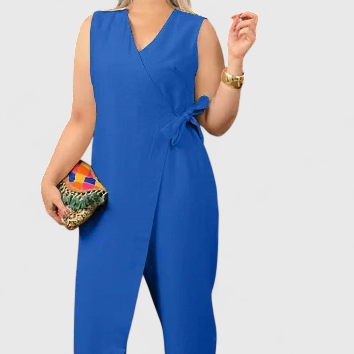 Brooklyn Black Jumpsuit – Lightweight Fabric with Elegant Structured Shoulders 4