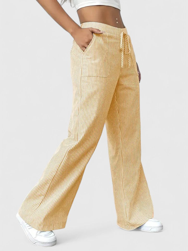 Brooklyn Flowy Palazzo Pants – Lightweight Fabric with Adjustable Waist for Comfort 10