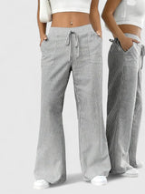 Brooklyn Flowy Palazzo Pants – Lightweight Fabric with Adjustable Waist for Comfort 3