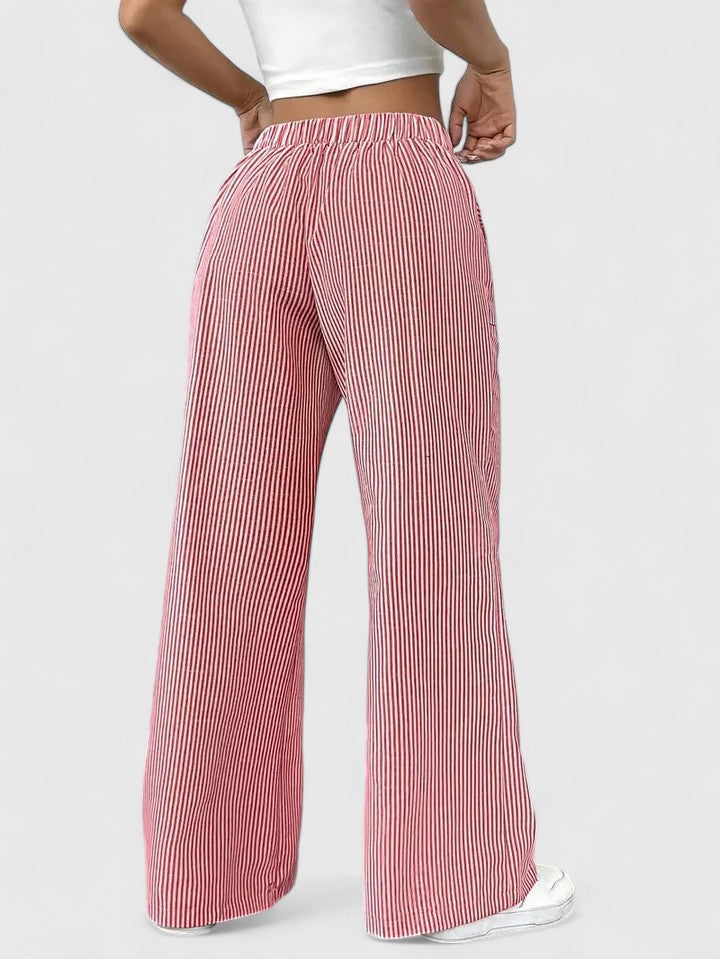 Brooklyn Flowy Palazzo Pants – Lightweight Fabric with Adjustable Waist for Comfort 5
