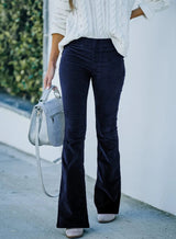 Brooklyn High-Waisted Black Flare Pants – Soft Stretch Fabric for All-Day Comfort 5