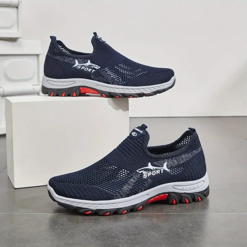 Brooklyn Lightweight Slip-On Sneakers – Breathable Mesh with Anti-Slip Grip 0