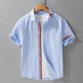 Brooklyn Men's Dress Shirt – Ultra-Soft Cotton with Tailored Fit & Bold Stripes 0