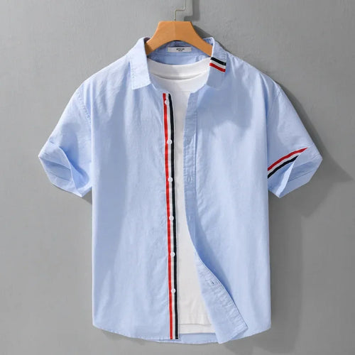 Brooklyn Men's Dress Shirt – Ultra-Soft Cotton with Tailored Fit & Bold Stripes 0