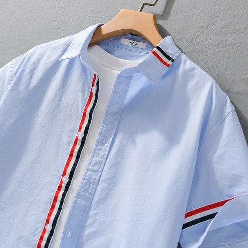 Brooklyn Men's Dress Shirt – Ultra-Soft Cotton with Tailored Fit & Bold Stripes 1