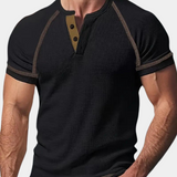 Brooklyn Men's T Shirt – Soft Knit Blend with Classic Henley Neckline 1