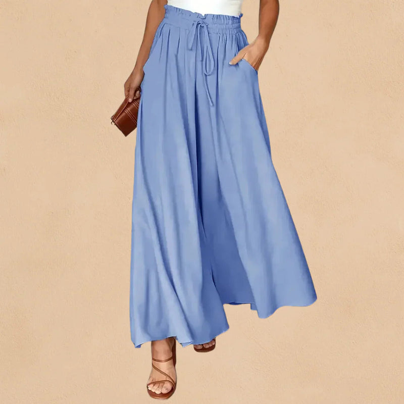 Brooklyn Palazzo Pants - Soft, Breathable Fabric with Relaxed Fit & High-Rise Waist 1