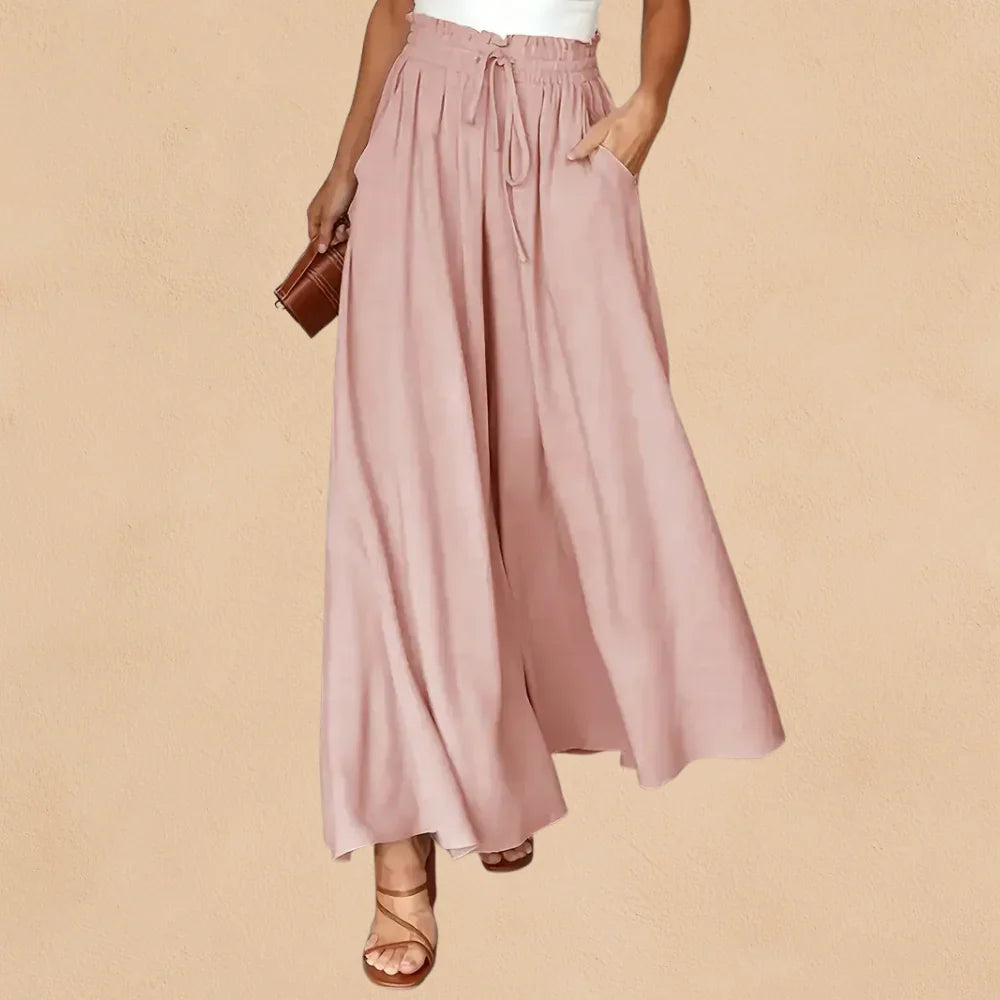 Brooklyn Palazzo Pants - Soft, Breathable Fabric with Relaxed Fit & High-Rise Waist 2