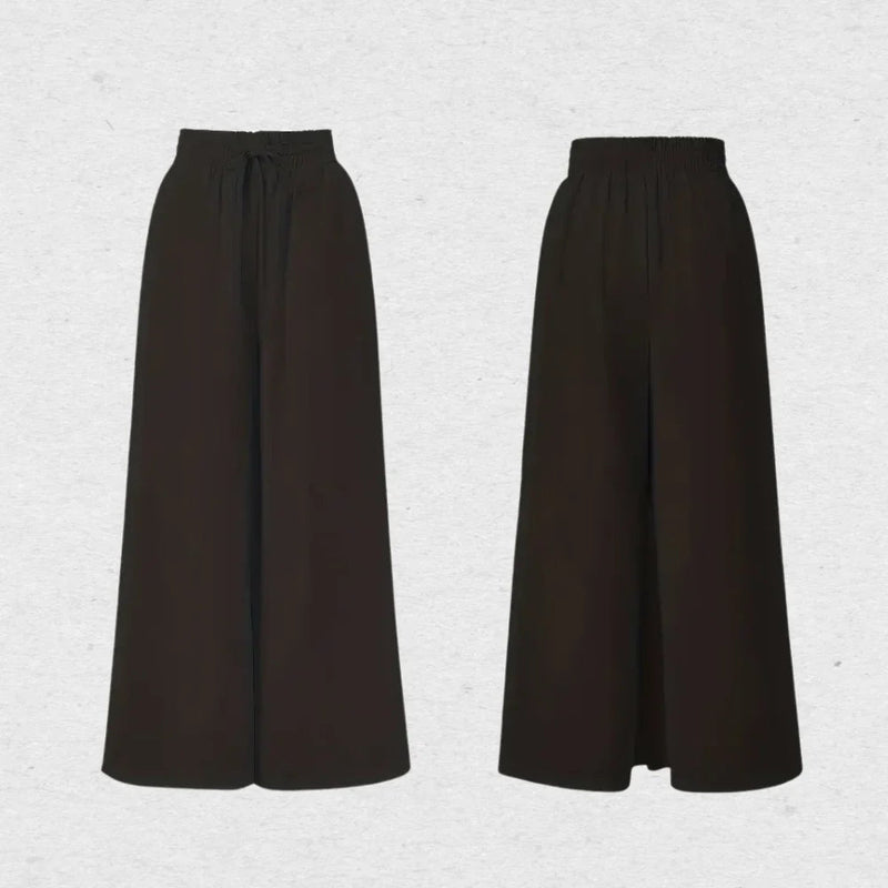Brooklyn Palazzo Pants - Soft, Breathable Fabric with Relaxed Fit & High-Rise Waist 4