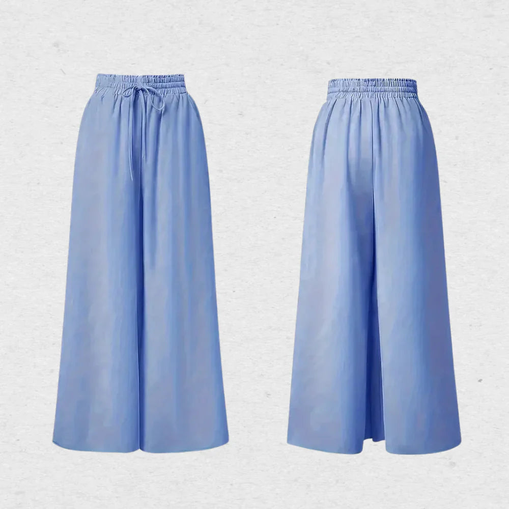 Brooklyn Palazzo Pants - Soft, Breathable Fabric with Relaxed Fit & High-Rise Waist 5