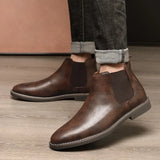 Brooklyn Premium Leather Chelsea Boots – Cushioned Comfort & Stretch Fit for Men 3