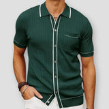 Brooklyn Relaxed Fit Cotton Blend Shirt – Classic Ribbed Detailing for Versatile Style 3