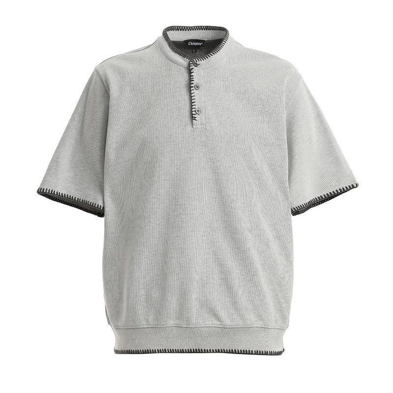 Brooklyn Relaxed Fit Mens Polo Shirt – 100% Organic Cotton with Trendy Contrast Stitching 0