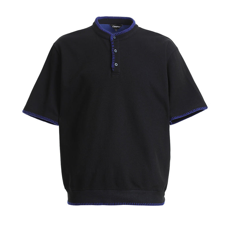 Brooklyn Relaxed Fit Mens Polo Shirt – 100% Organic Cotton with Trendy Contrast Stitching 3