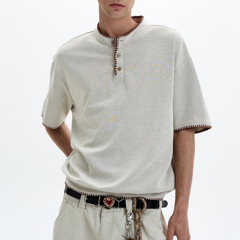 Brooklyn Relaxed Fit Mens Polo Shirt – 100% Organic Cotton with Trendy Contrast Stitching 6
