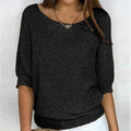 Brooklyn Soft Polyester Women's Top – Relaxed Fit with Timeless Knitted Design 0