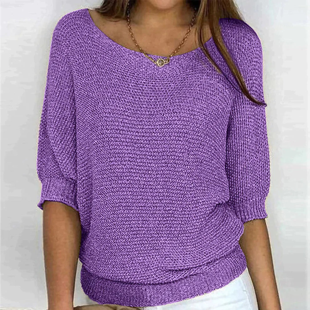 Brooklyn Soft Polyester Women's Top – Relaxed Fit with Timeless Knitted Design 5