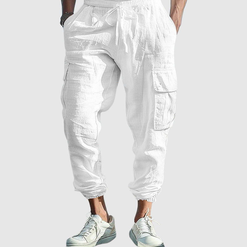 Brooklyn Women's Cargo Jogger Pants – Soft Cotton Blend with Adjustable Waist 1