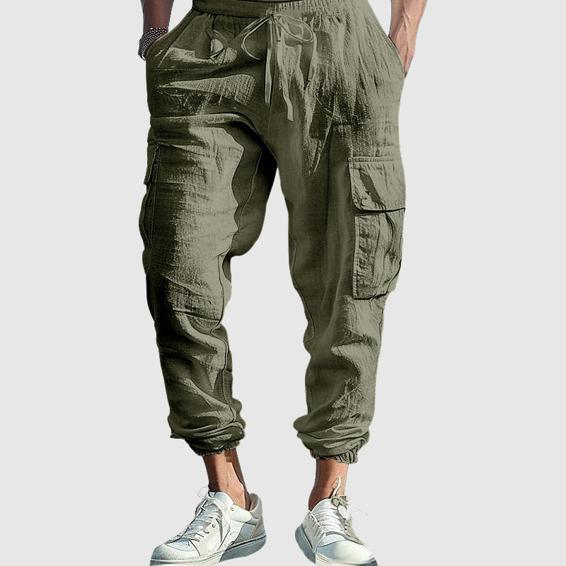 Brooklyn Women's Cargo Jogger Pants – Soft Cotton Blend with Adjustable Waist 2