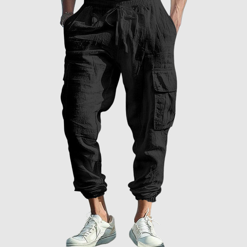 Brooklyn Women's Cargo Jogger Pants – Soft Cotton Blend with Adjustable Waist 4