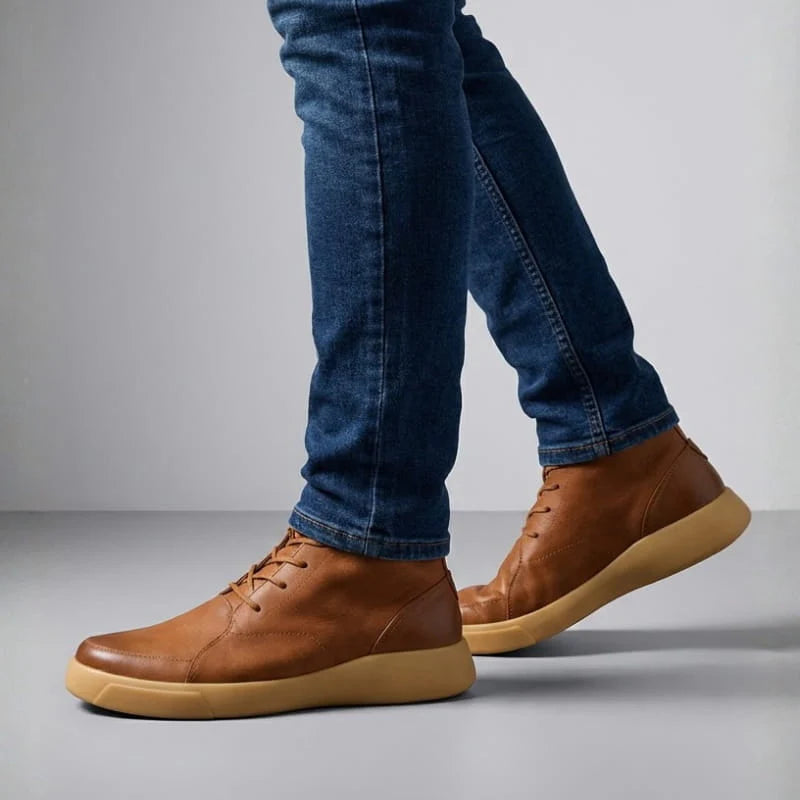 Torino Ankle Leather Shoes