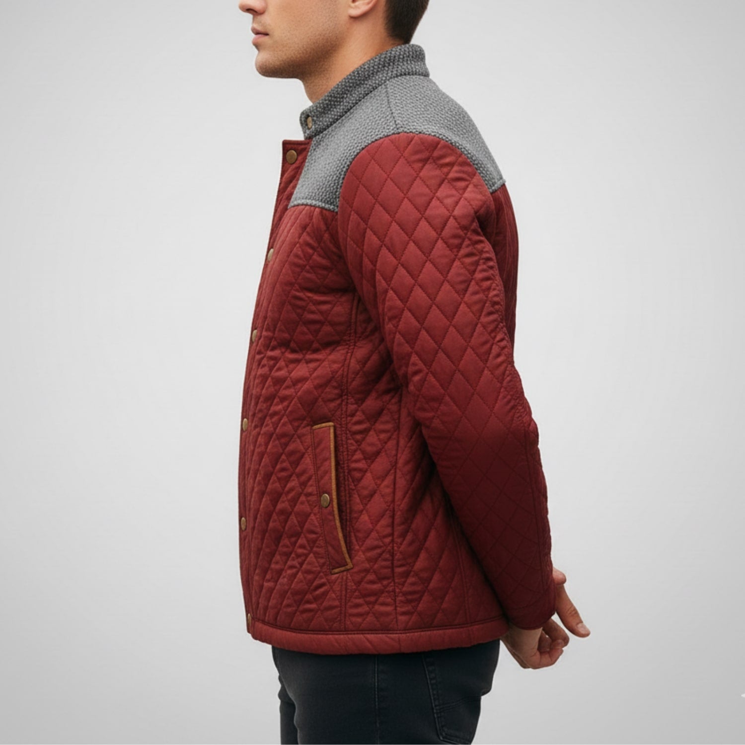 Adriano Men’s Puffer Jacket – Lightweight Quilted Zip-Up Jacket