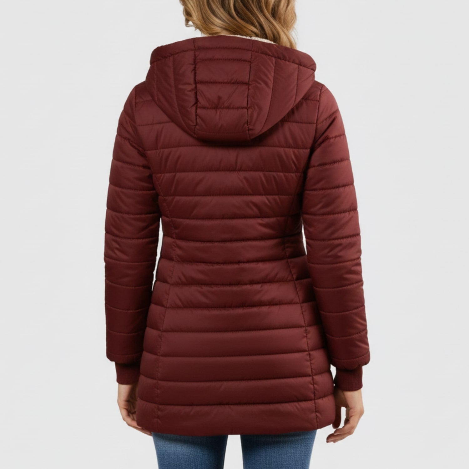 Adelise Women’s Puffer Jacket – Long Waterproof Quilted Coat for Winter Warmth