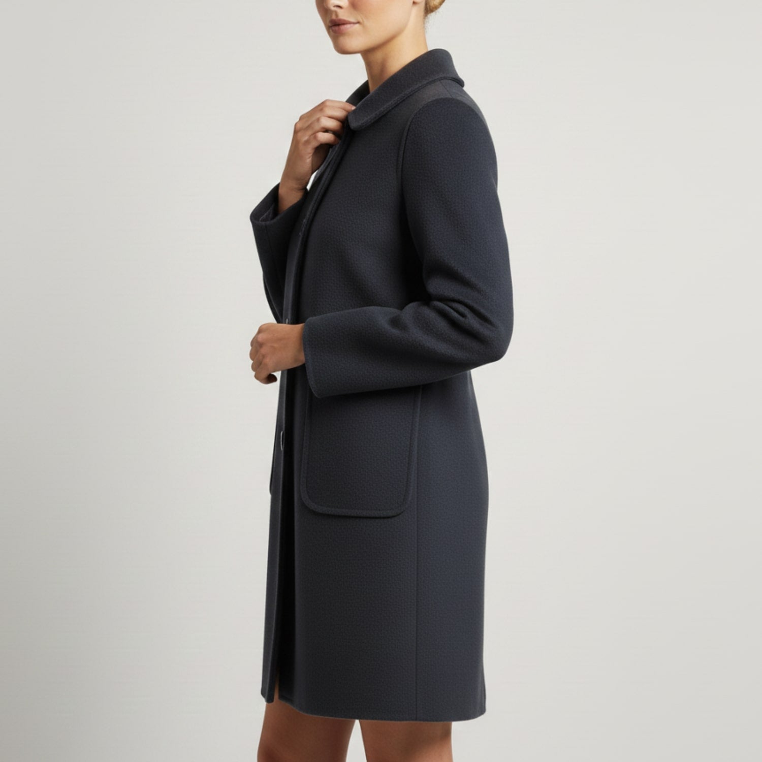 Eloisa Women’s Wool Coat – Virgin Wool Overcoat with Tailored Straight Cut