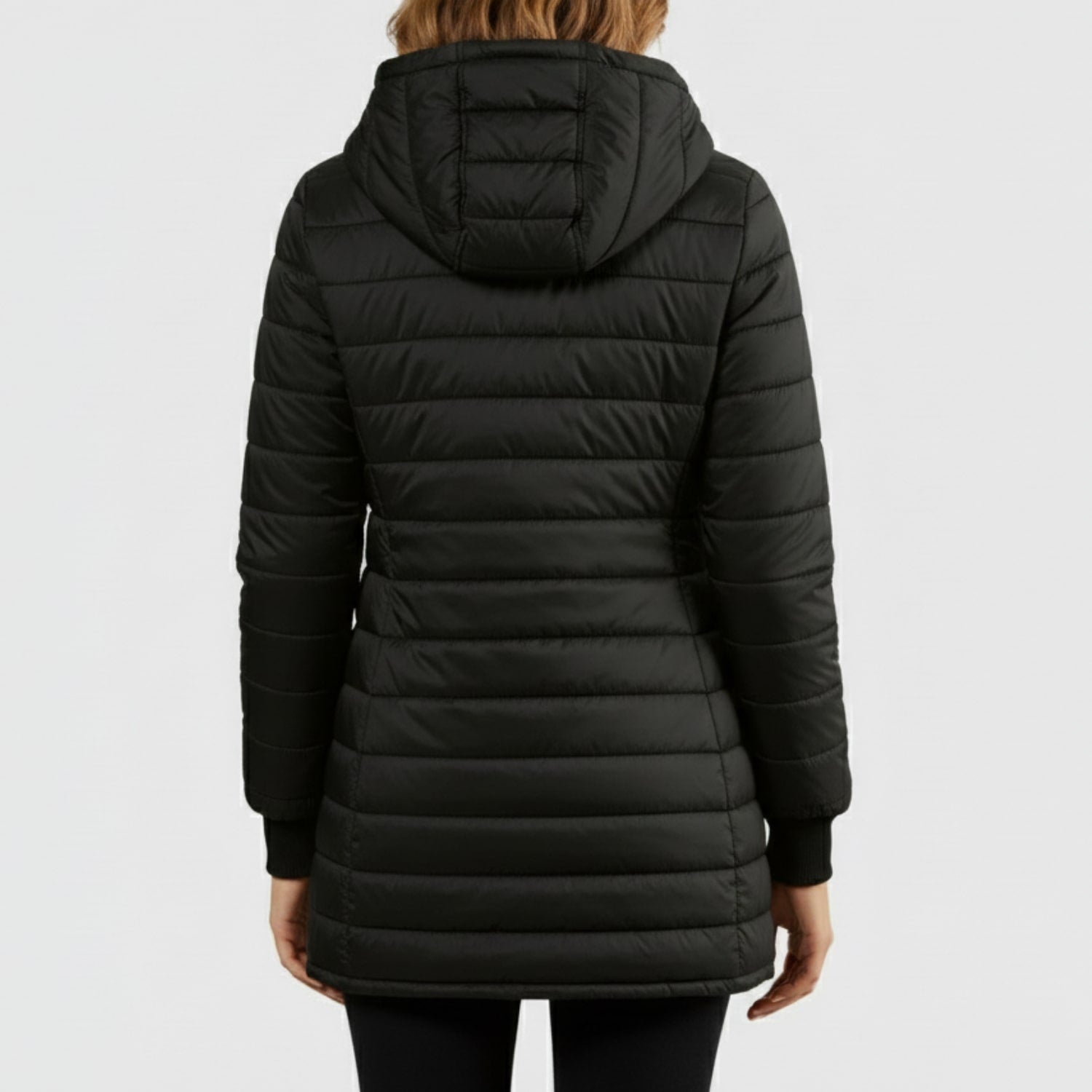 Adelise Women’s Puffer Jacket – Long Waterproof Quilted Coat for Winter Warmth
