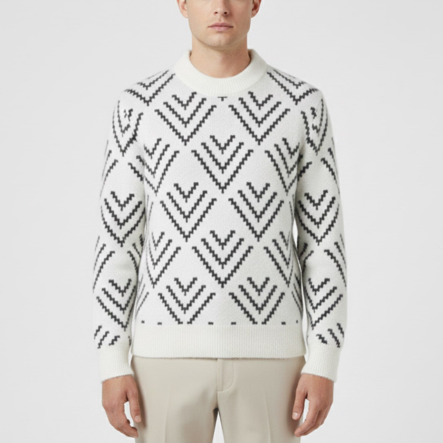 Morgan Men’s Knit Sweater – Plush Winter Pullover for Layered Warmth