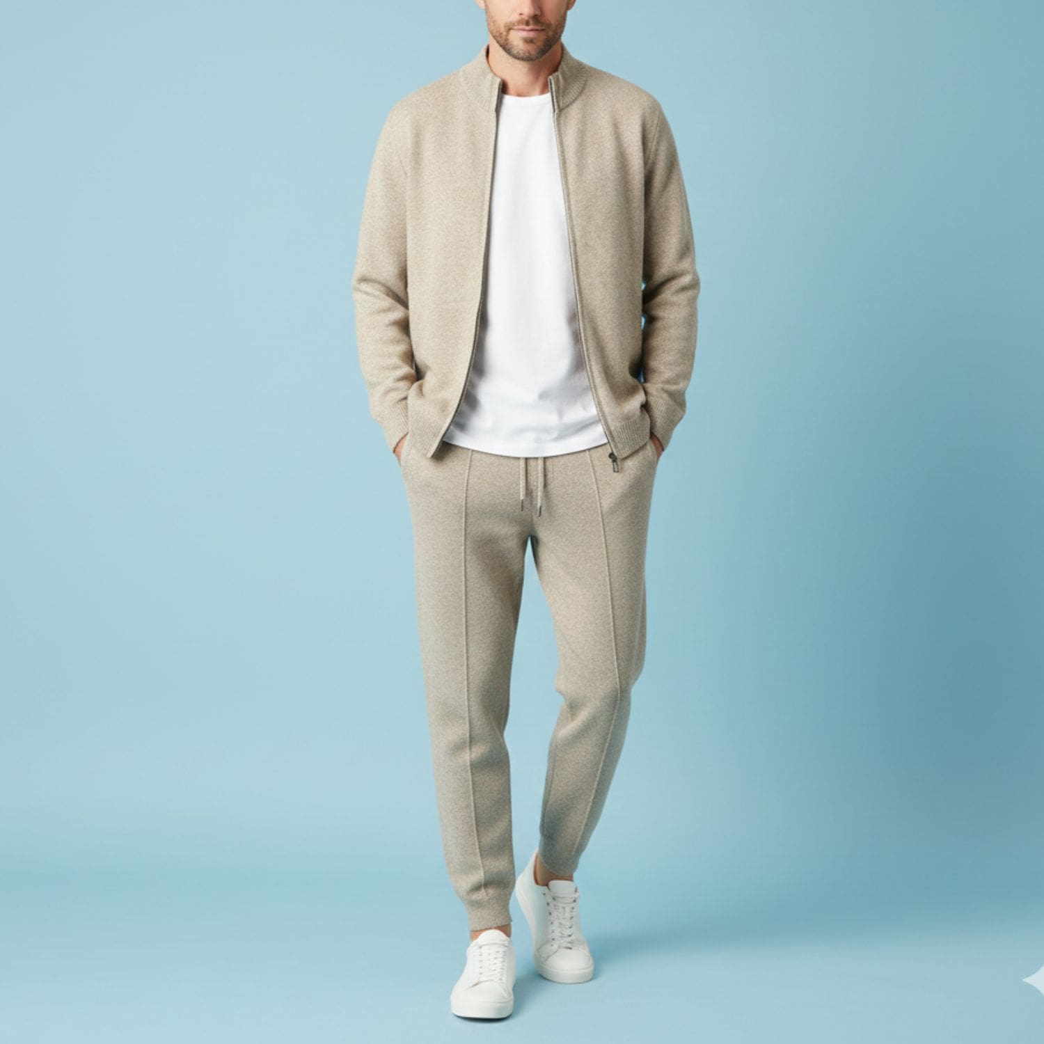 Camden Men’s Tracksuit – Soft Full-Zip Jacket & Tailored Lounge Pants