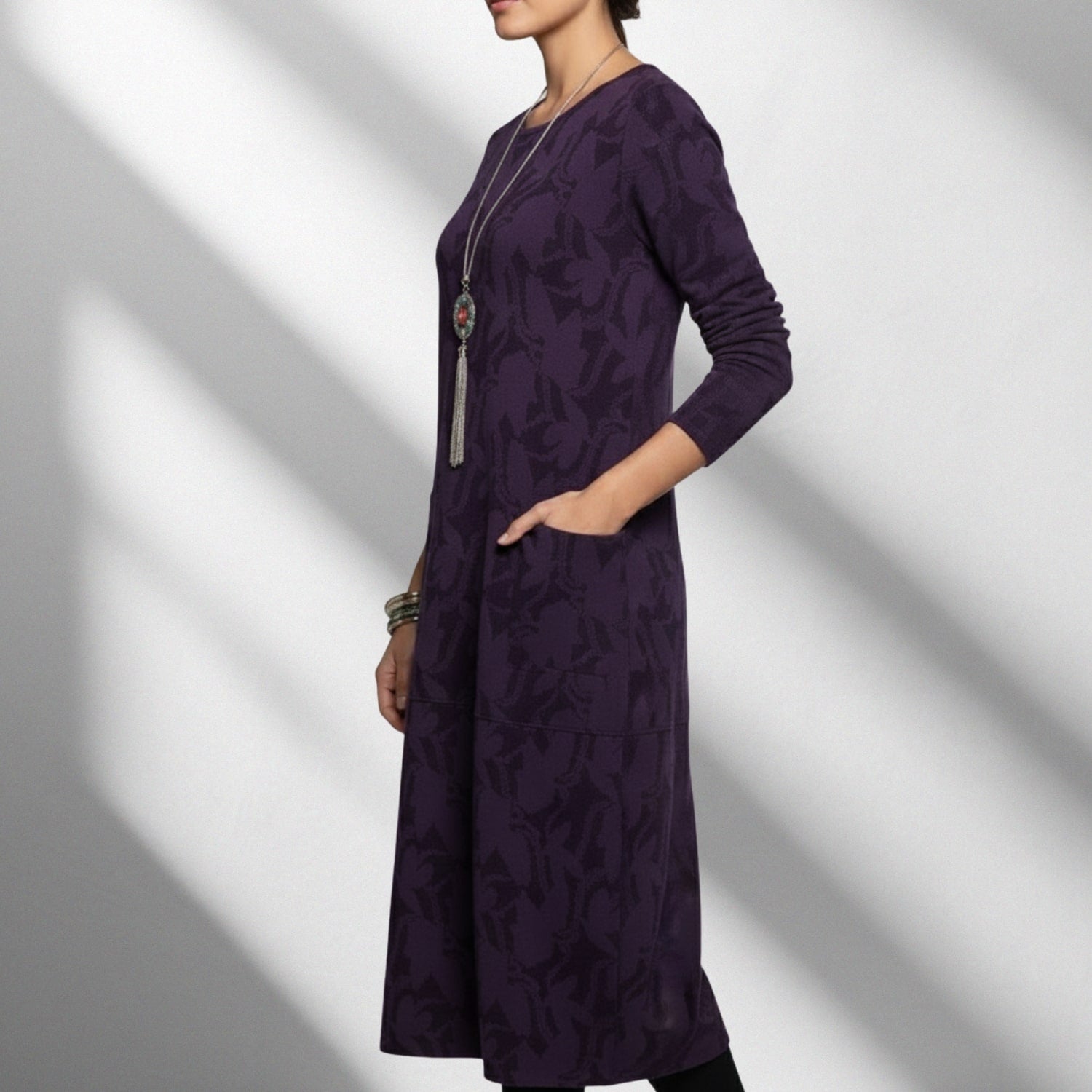 Maybelyn Women's Long-Sleeve Winter Dress – Soft Knit Fabric Sweater Dress with Flattering Silhouette