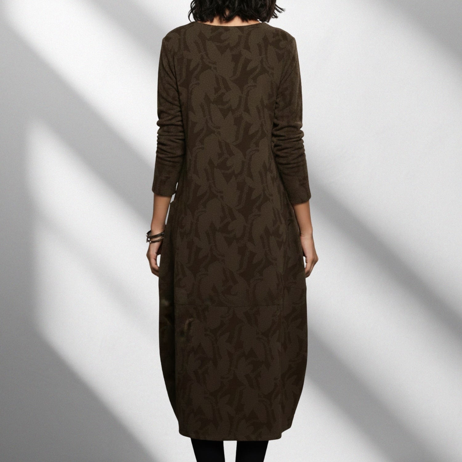 Maybelyn Women's Long-Sleeve Winter Dress – Soft Knit Fabric Sweater Dress with Flattering Silhouette