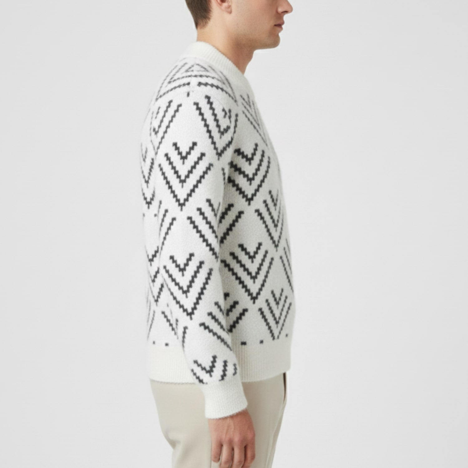 Morgan Men’s Knit Sweater – Plush Winter Pullover for Layered Warmth