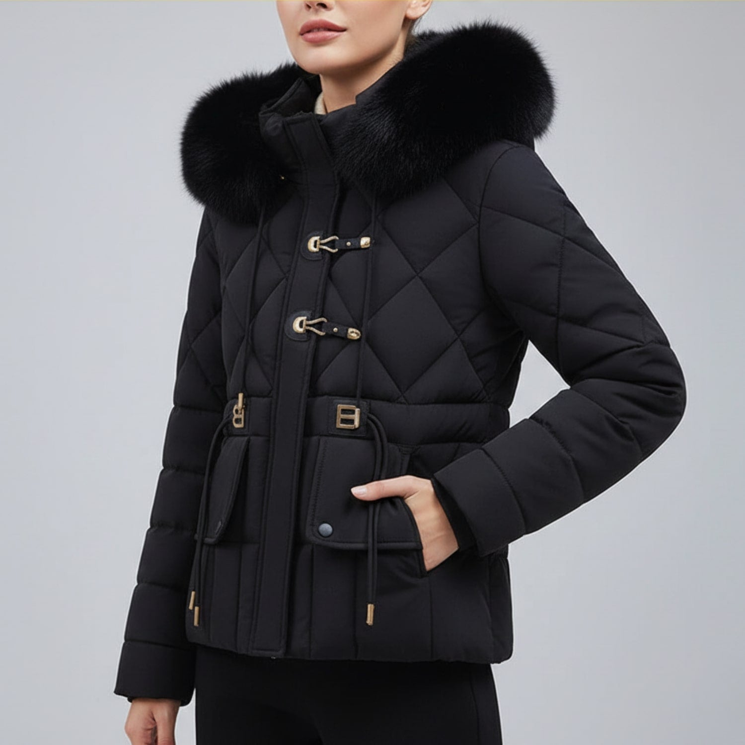 Donalyn Women's Puffer Jacket – Insulated Thermal Quilted Winter Jacket