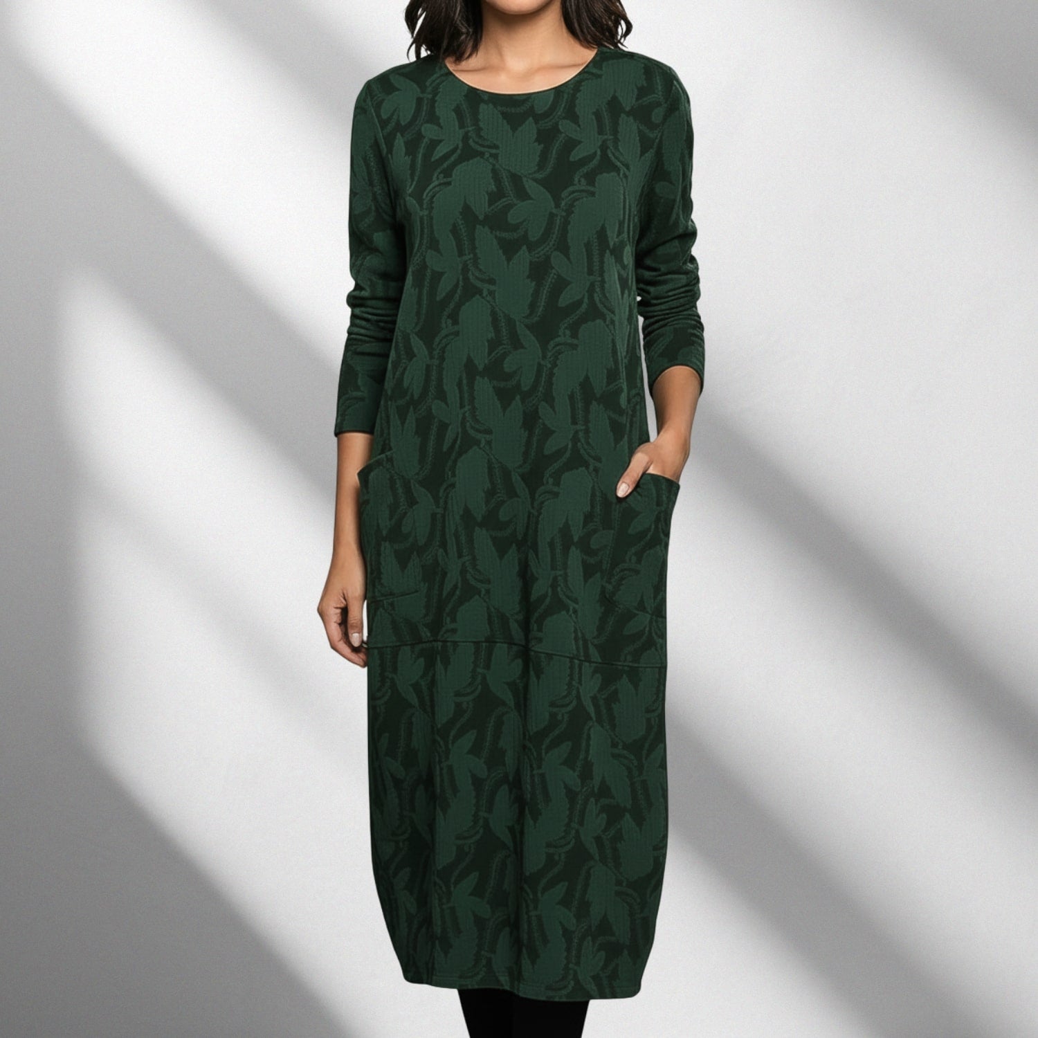 Maybelyn Women's Long-Sleeve Winter Dress – Soft Knit Fabric Sweater Dress with Flattering Silhouette